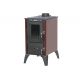 Krbové kachle 806 IGLO, 9 kW, liatina, bordové