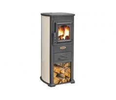 Krbové kachle Blist Ekonomik Lux krémová, 6,6 kW, 120 mm, oceľové