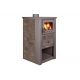 Krbové kachle Nova Ceramic, 7,5 kW, 120 mm, mocca
