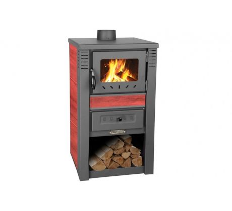 Krbové kachle Nova Ceramic, 7,5 kW, 120 mm, červená