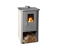 Krbové kachle Thalia Pella, 5,4 kW, 120 mm, béžové