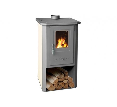 Krbové kachle Thalia Pella, 5,4 kW, 120 mm, béžové