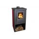 Krbové kachle Thalia Pella, 5,4 kW, 120 mm, červená