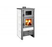 Krbové kachle Pro TAURUS Ceramic, biela, 12 kW, 120 mm, s rúrou na pečenie