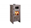 Krbové kachle Pro TAURUS Ceramic, mocca, 12 kW, 120 mm, s rúrou na pečenie