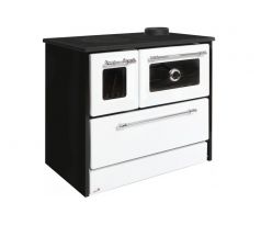 Sporák na tuhé palivo 701-G OMEGA Kuzine, 9,18 kW, biely, pravý vývod