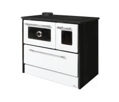 Sporák na tuhé palivo 701-G OMEGA Kuzine, 9,18 kW, biely, ľavý vývod
