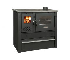 Sporák na tuhé palivo Pro PANONIA Steel, 10 kW, čierny, pravý vývod