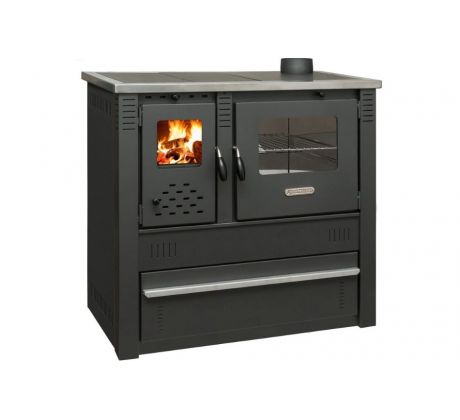 Sporák na tuhé palivo Pro PANONIA Steel, 10 kW, čierny, pravý vývod