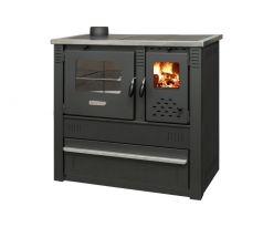 Sporák na tuhé palivo Pro PANONIA Steel, 10 kW, čierny, ľavý vývod