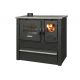 Sporák na tuhé palivo Pro PANONIA Steel, 10 kW, čierny, ľavý vývod
