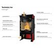 Krbové kachle Flamingo Evenes, 9 kW, 150 Ø