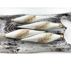 Vianočné rakety 71/188/14×3/4ks – zlaté pierka – luxusná