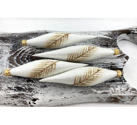 Vianočné rakety 71/188/14×3/4ks – zlaté pierka – luxusná