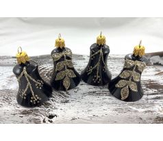 Vianočné zvončeky 50/296-2/5,5/4ks – čierne