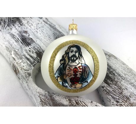 Vianočná gulička 24/8497/10/1ks – svätý motív