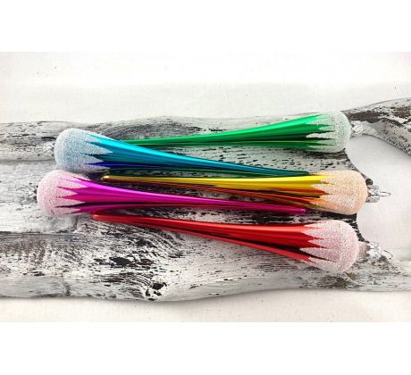 Vianočné cencúle 929/2162/5ks – farebné zuby – retro