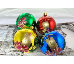 Vianočné gule 11220245/8/4ks – retro sviečky