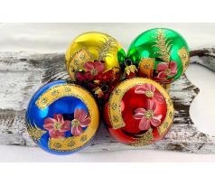 Vianočné gule 11220247/8/4ks – retro podkovička