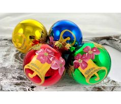 Vianočné gule 22/4165/8/4 – retro zvončeky