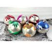 Vianočné gule 24/5965/6/6ks – malé indiánske pierka-retro