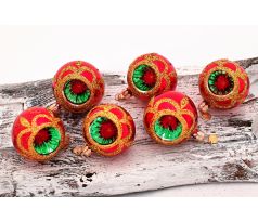 Vianočné gule 291/134-2/5/6ks-retro