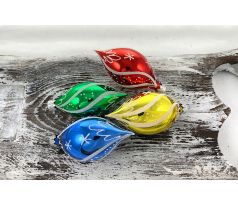 Vianočné olivy 32/680/8×4/4ks – retro s hviezdičkami