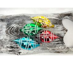 Vianočné olivy 32/681/8×4/4ks – retro mriežky