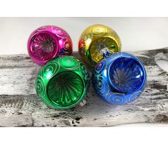 Vianočné reflektory 291/277/8/4ks – farebné – retro