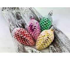 Vianočné šišky 422/467/4ks – FAREBNÉ