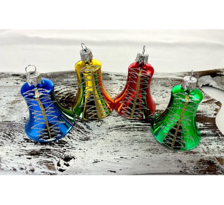 Vianočné zvončeky 52/300/5,5/4ks – retro cik-cak