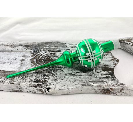 Vianočný špic 621/548/7/1ks – retro mriežky