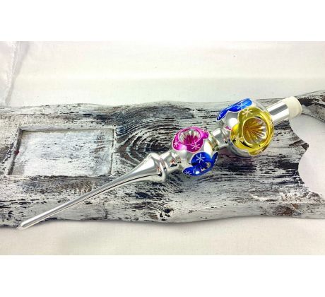 Vianočný špic 632/236/7/2guľ – pichaný – retro