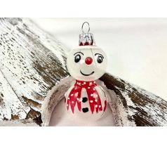 Snehuliačik 909/2177-6/1ks – bielo-červený