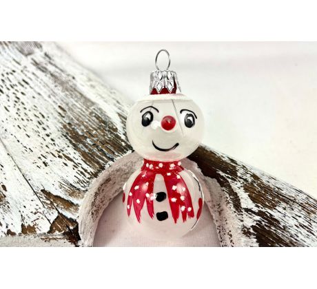 Snehuliačik 909/2177-6/1ks – bielo-červený