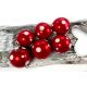 Vianočné gule 26/2038/6/6ks – červené + biele bodky