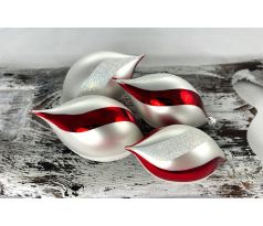 Vianočné olivy 34/988/10×5/4ks – červený a biely esák