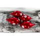 Vianočné olivy 36/094/8×4/4ks – červené + biele bodky