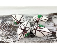 Vianočné olivy 34/983/8×4/4ks – hnedá mašľa