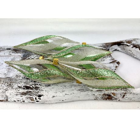 Vianočné rakety 70/378/15×5/4ks – číre + zelené esáky