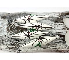 Vianočné rakety 74/798/14×3/4ks – hnedá mašľa