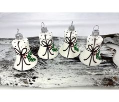 Vianočné zvončeky 54/777/5,5/4ks – hnedá mašlička