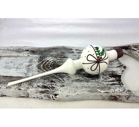 Vianočný špic 641/837/7/1ks – hnedá mašľa