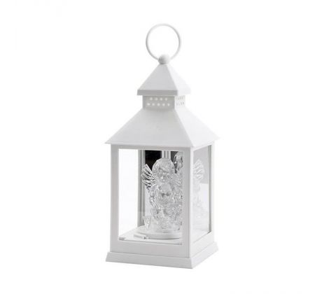 Flora LED Lucerna s anjelom biela