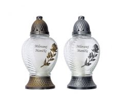 Náhrobný kahanec sklo Milovanej Mamičke