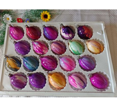 Sada 20 ks mramorovaných vajíčok